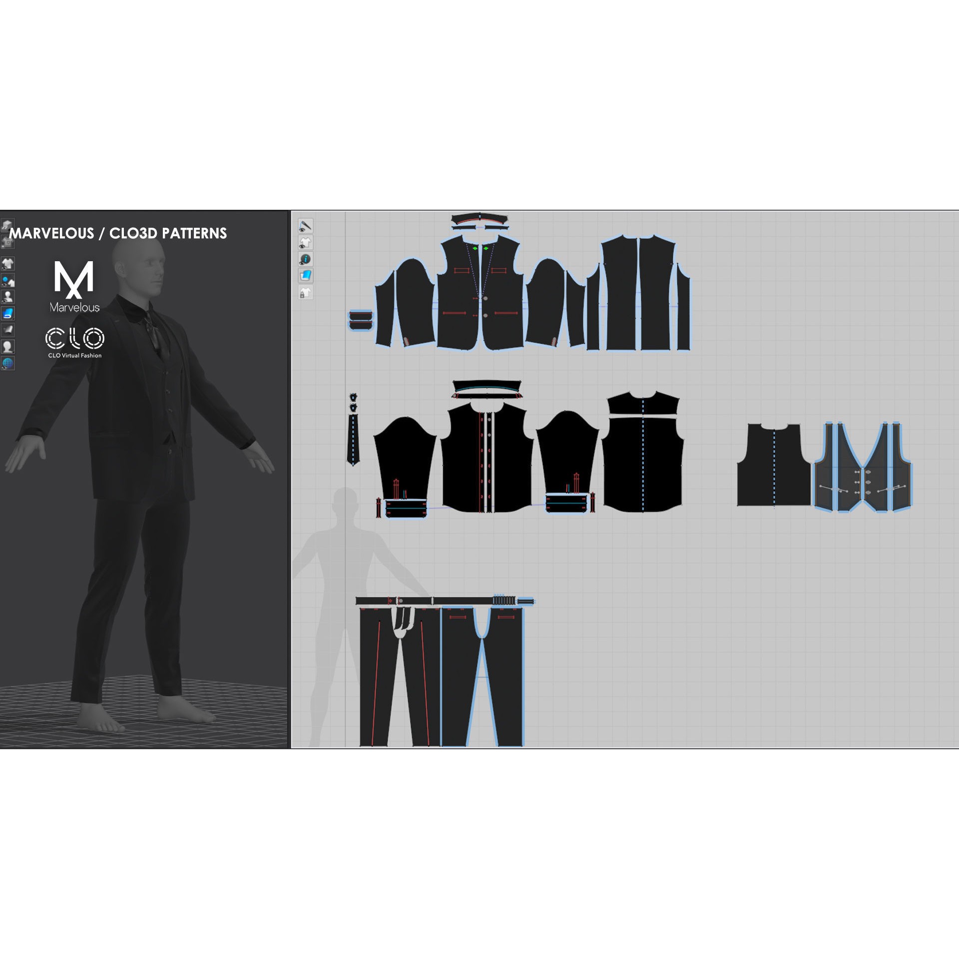 Mens Outfit 30 - Game-Ready 3D Model - View 11
