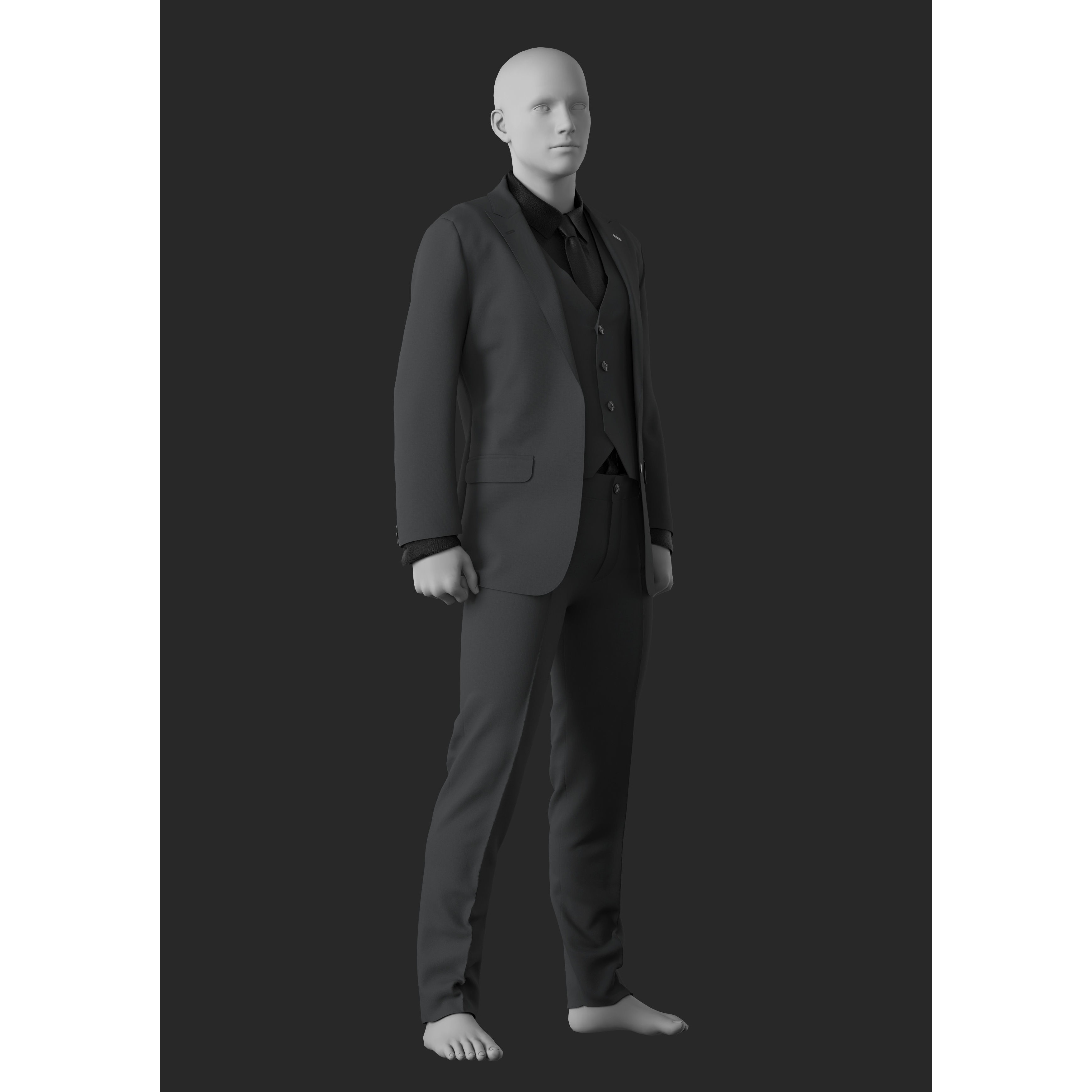 Mens Outfit 30 - Game-Ready 3D Model - View 7