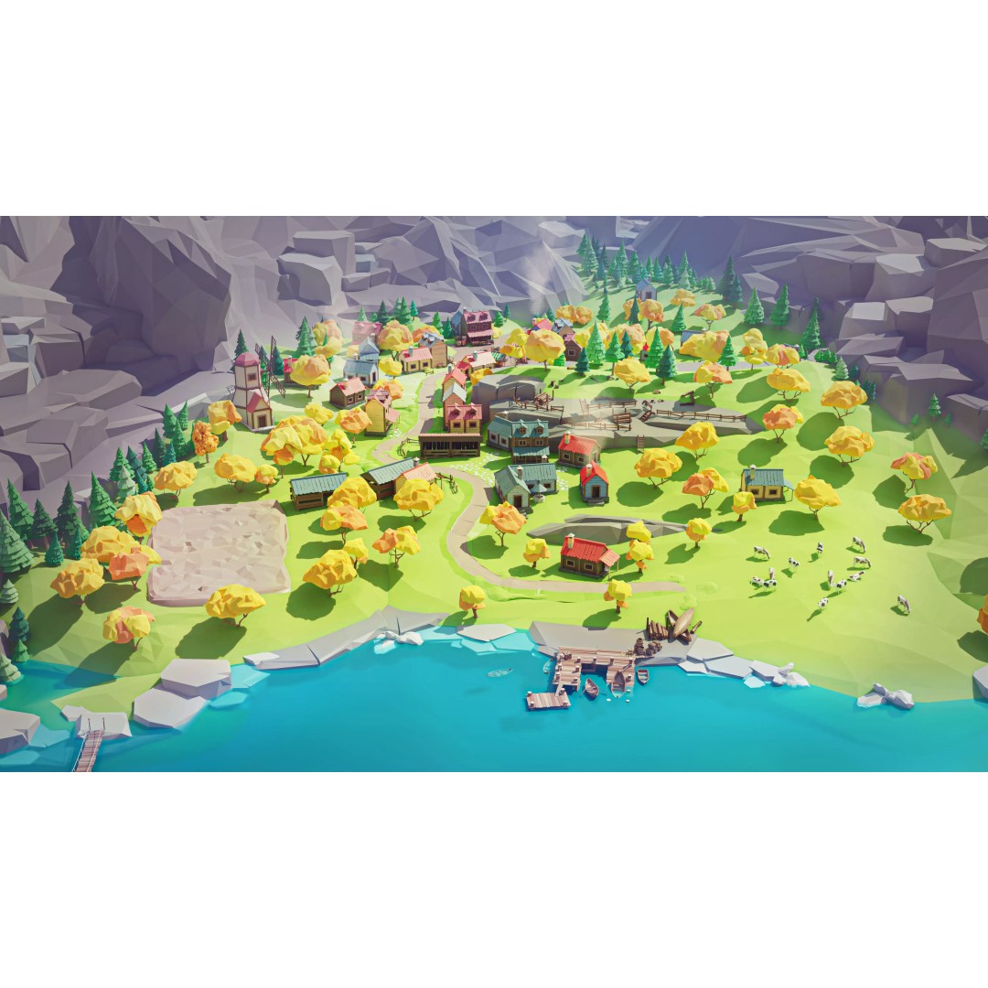 Village 2 3D Model – Low Poly Game Asset Pack for Environments - View 10
