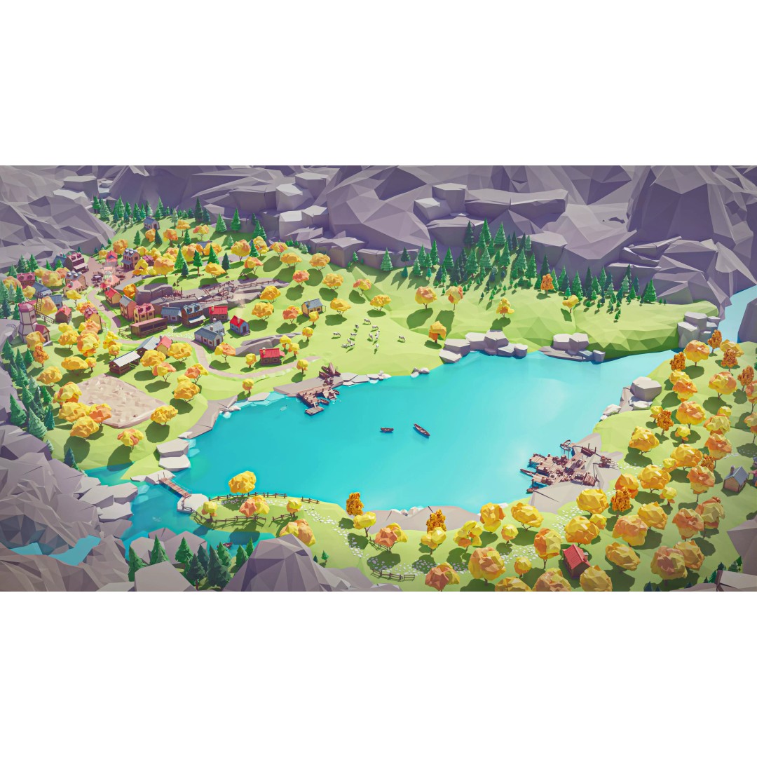 Village 2 3D Model – Low Poly Game Asset Pack for Environments - View 14