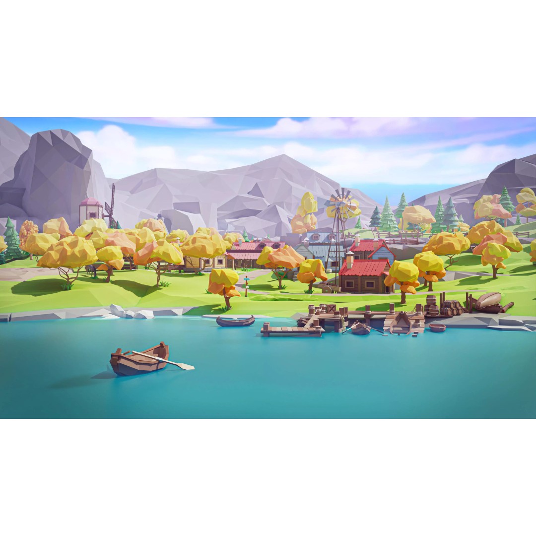 Village 2 3D Model – Low Poly Game Asset Pack for Environments - View 18