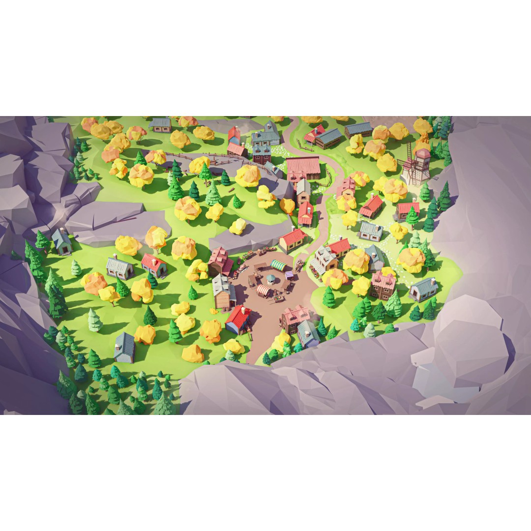 Village 2 3D Model – Low Poly Game Asset Pack for Environments - View 20