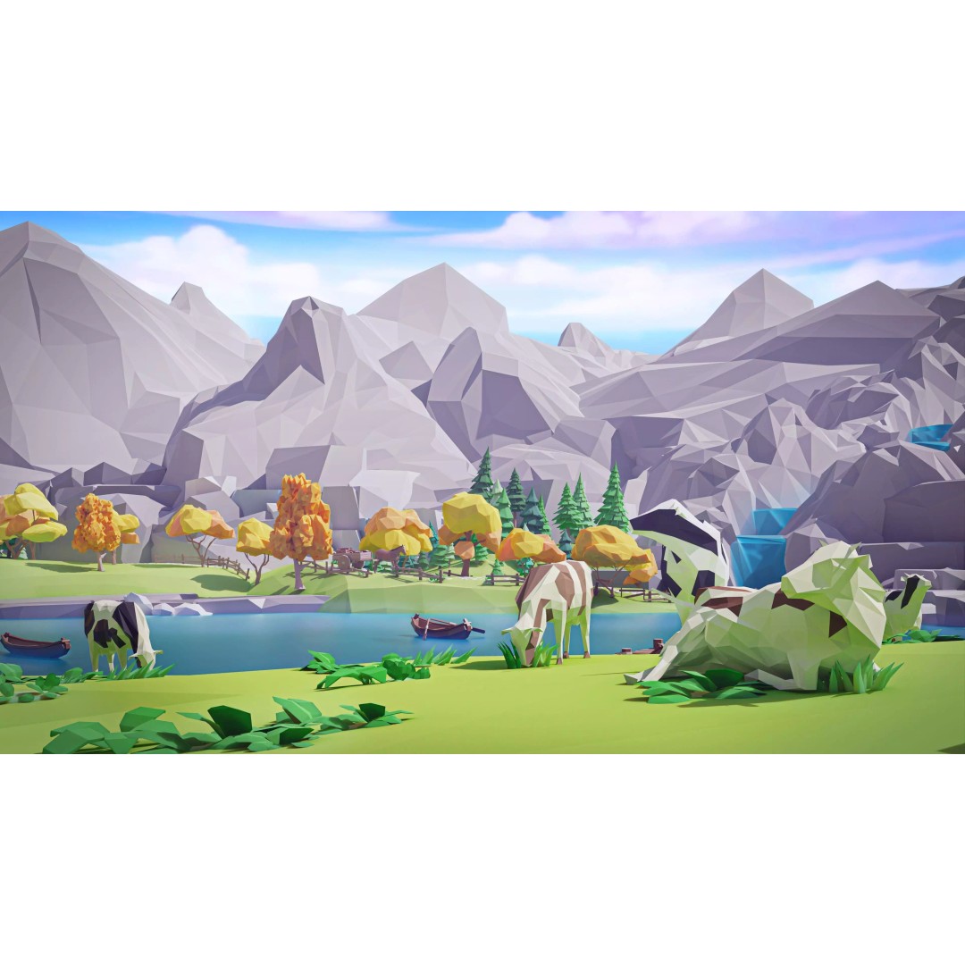 Village 2 3D Model – Low Poly Game Asset Pack for Environments - View 21