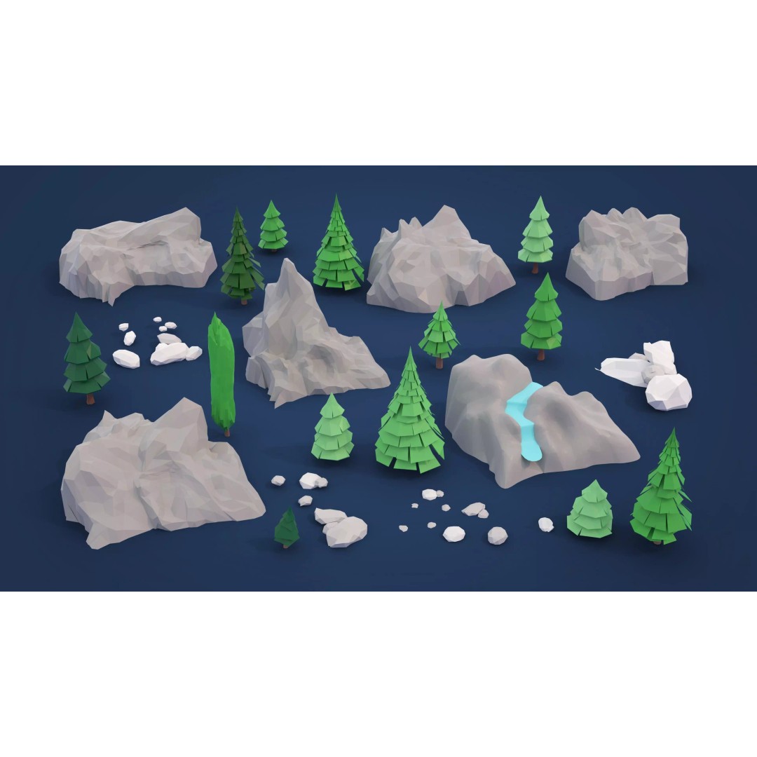 Village 2 3D Model – Low Poly Game Asset Pack for Environments - View 28