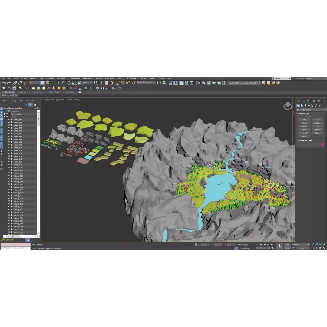 Village 2 3D Model – Low Poly Game Asset Pack for Environments - View 33