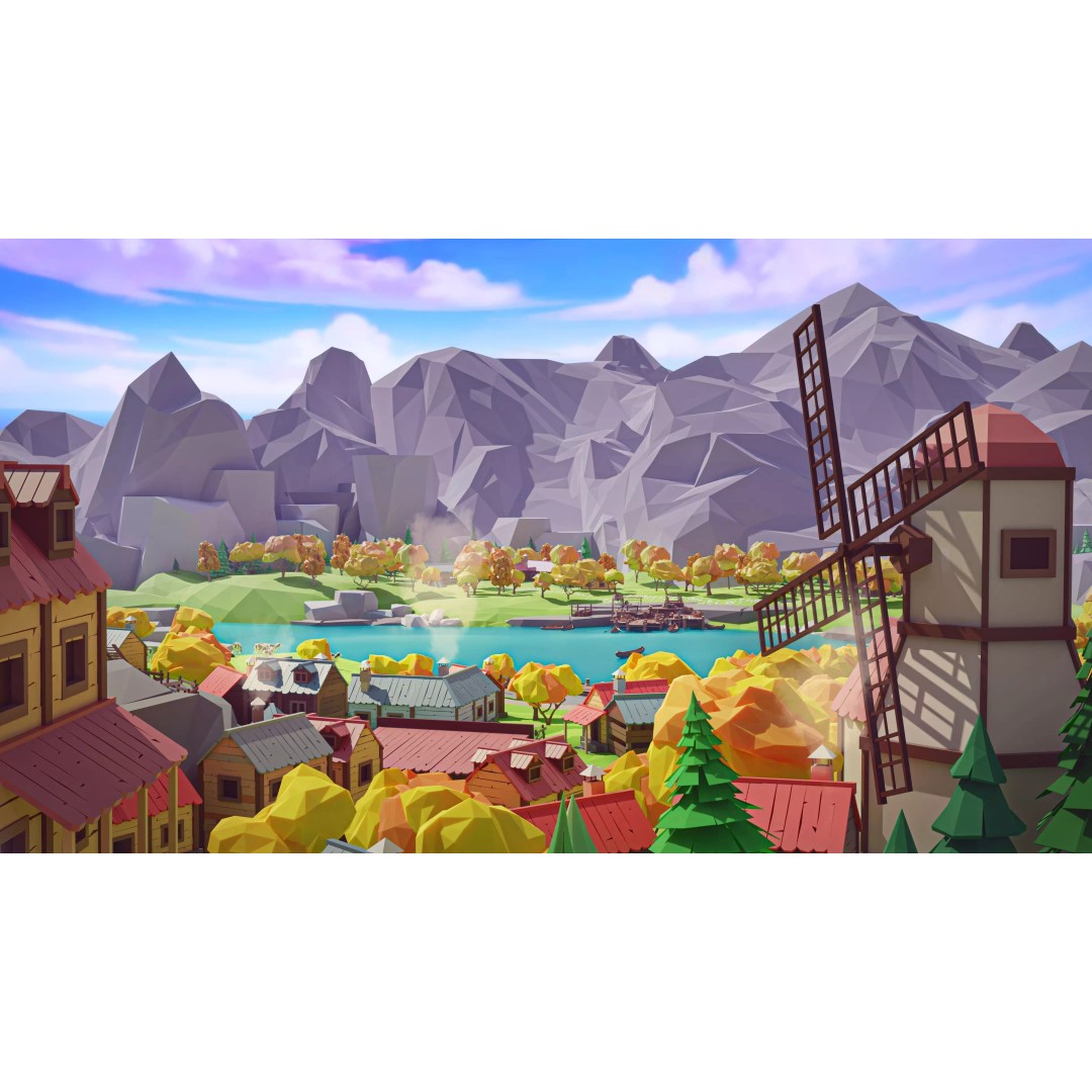 Village 2 3D Model – Low Poly Game Asset Pack for Environments - View 4