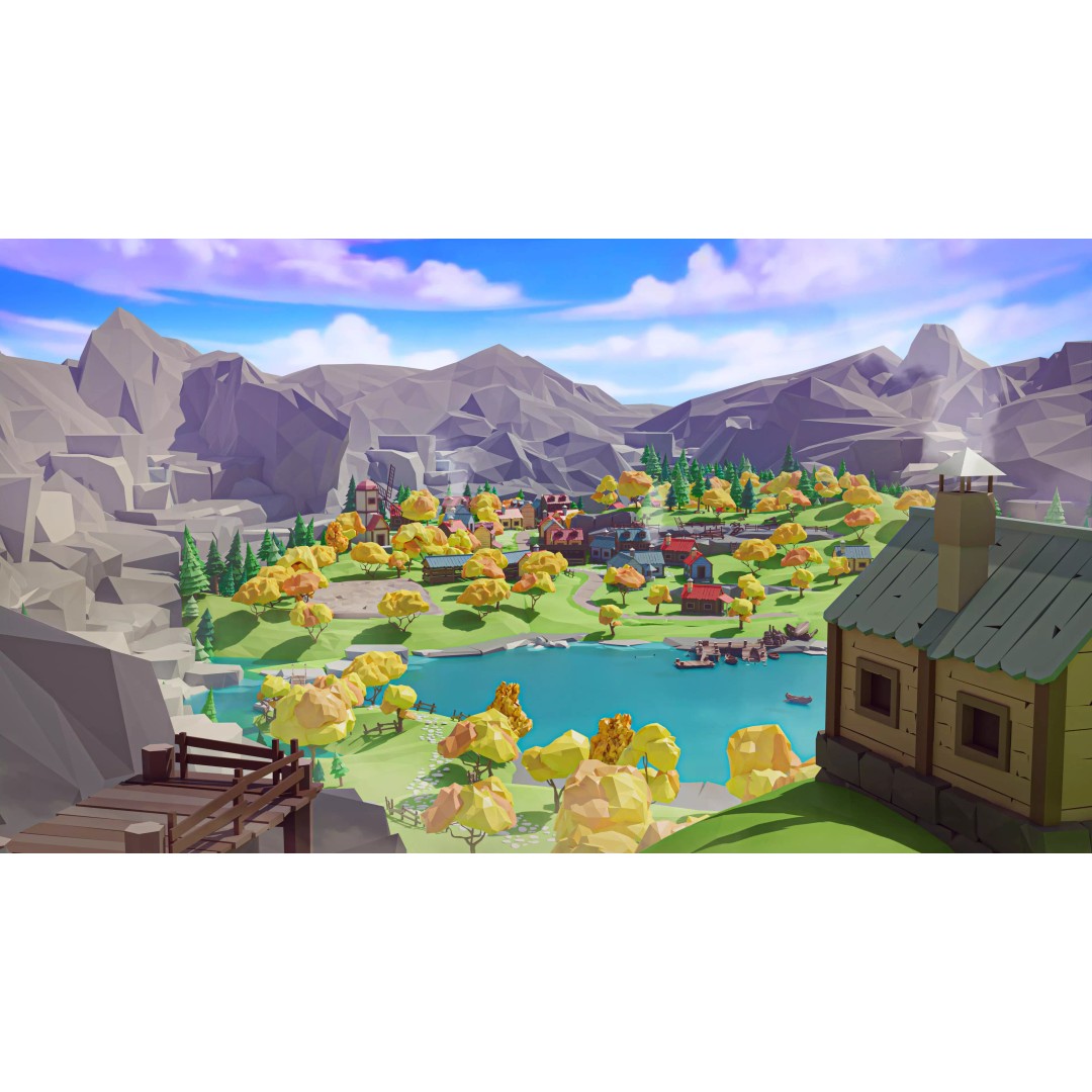 Village 2 3D Model – Low Poly Game Asset Pack for Environments - View 7