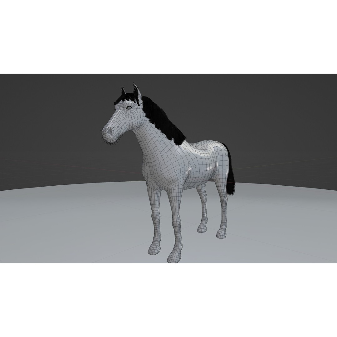 Rigged Horse 3D Model – PBR Realistic Animal for Animation, FBX, OBJ - View 32