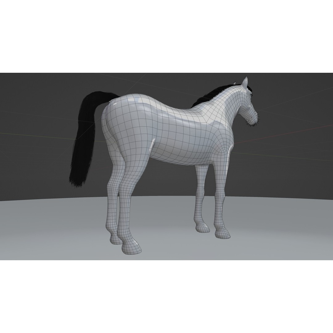 Rigged Horse 3D Model – PBR Realistic Animal for Animation, FBX, OBJ - View 33
