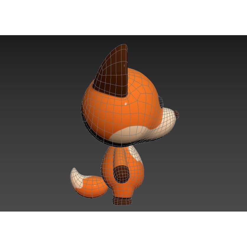 Fox 3D Model – Cute Cartoon Character, PBR Textures, FBX/OBJ - View 16