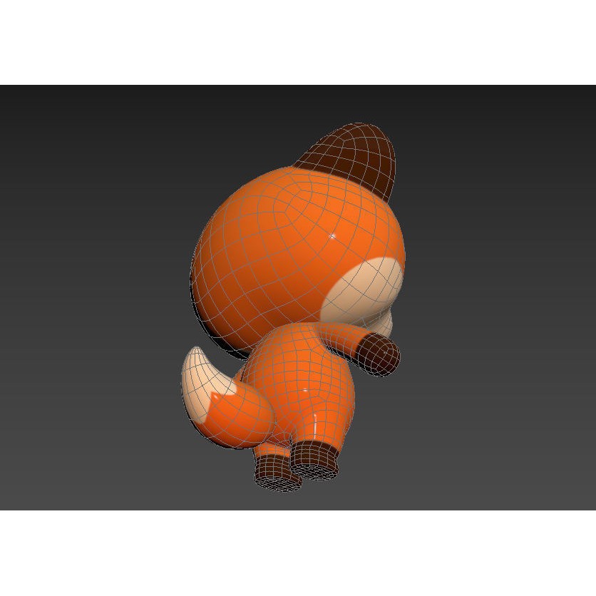 Fox 3D Model – Cute Cartoon Character, PBR Textures, FBX/OBJ - View 17