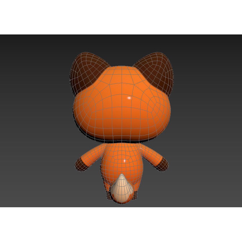 Fox 3D Model – Cute Cartoon Character, PBR Textures, FBX/OBJ - View 18
