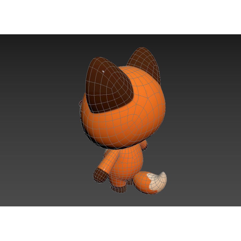Fox 3D Model – Cute Cartoon Character, PBR Textures, FBX/OBJ - View 19