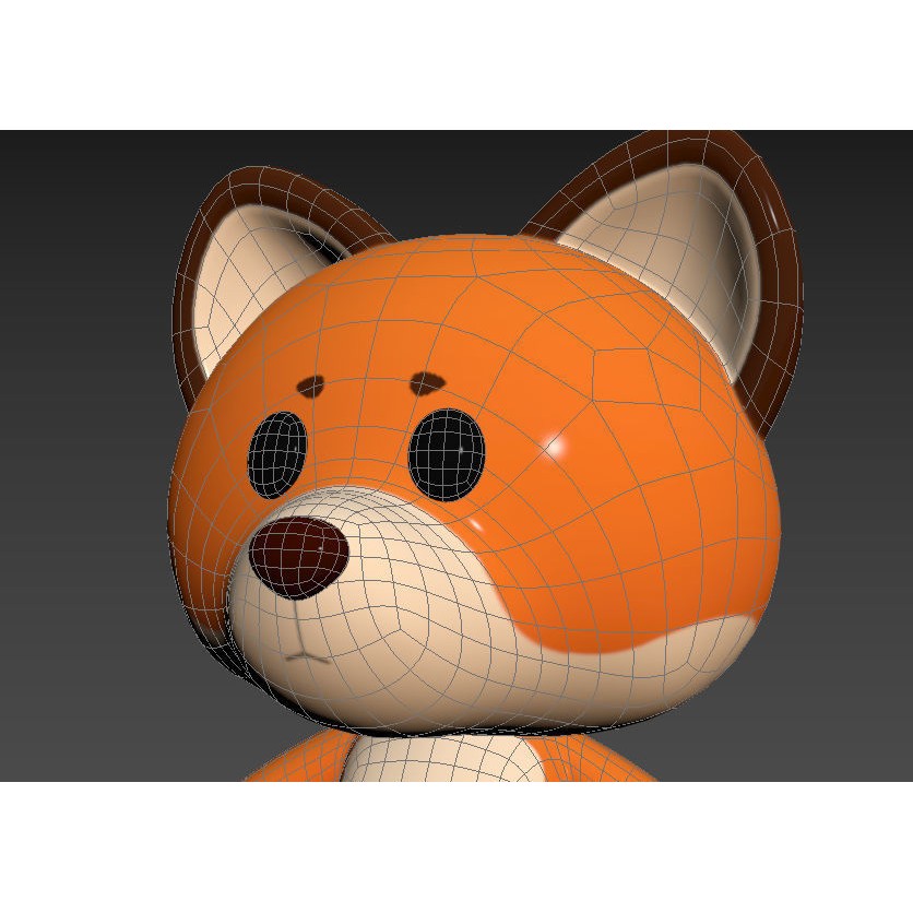 Fox 3D Model – Cute Cartoon Character, PBR Textures, FBX/OBJ - View 20