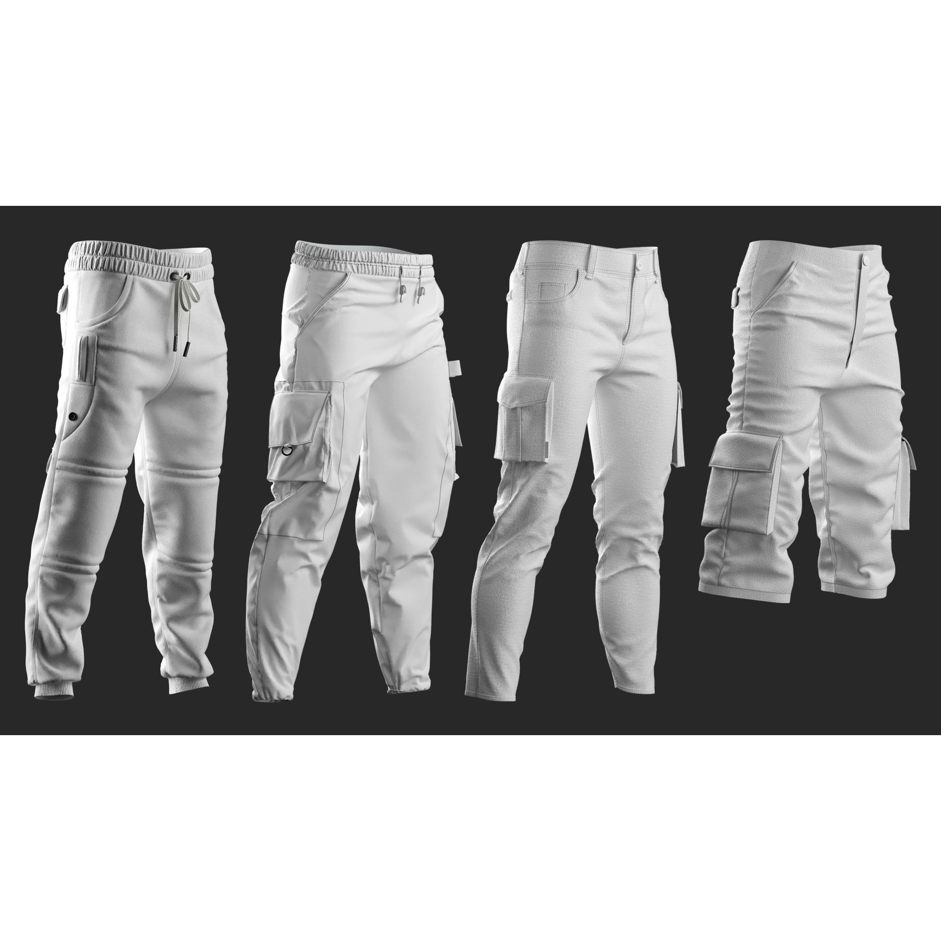 18 Men's Clothes - High-Poly Game-Ready 3D Model - View 10