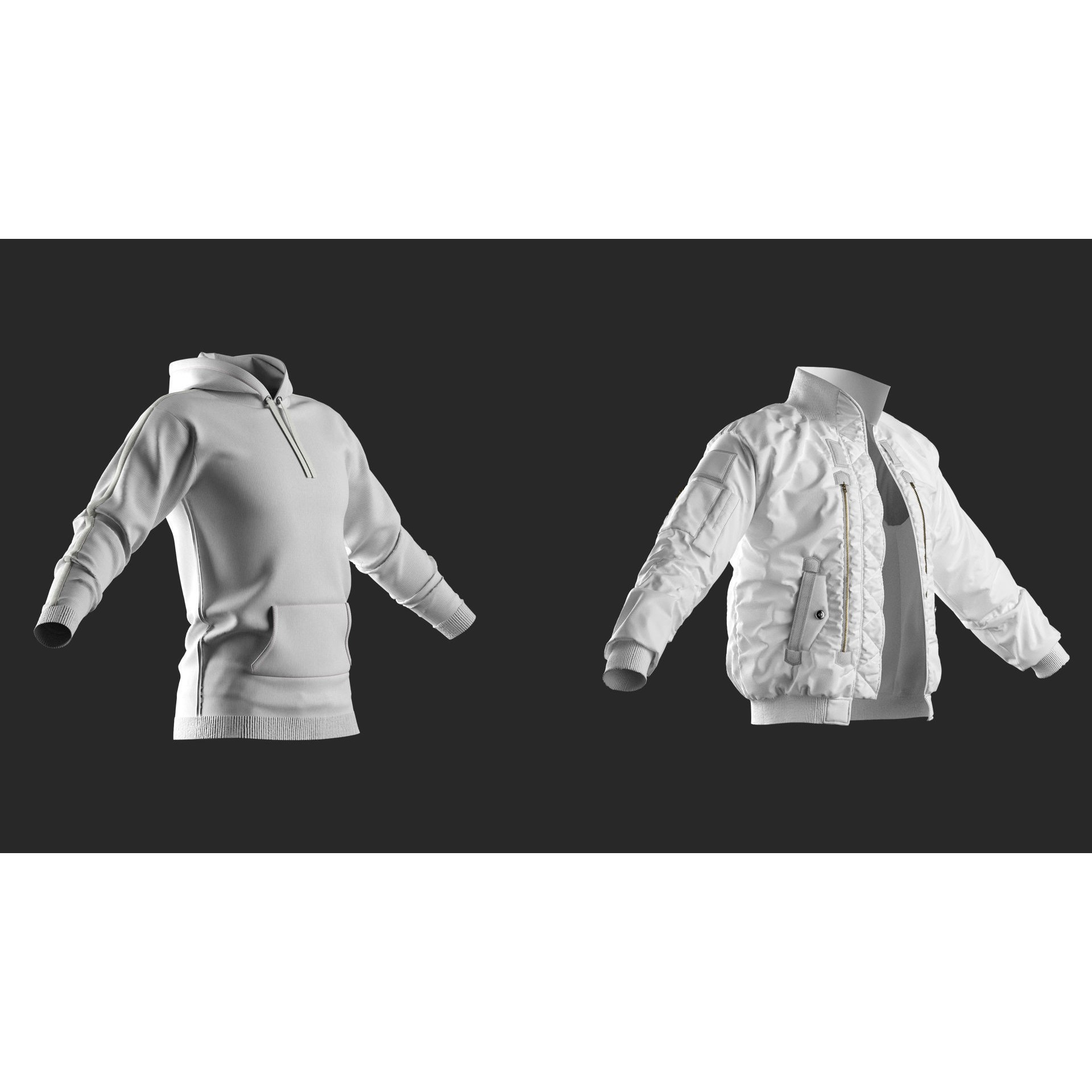 18 Men's Clothes - High-Poly Game-Ready 3D Model - View 4