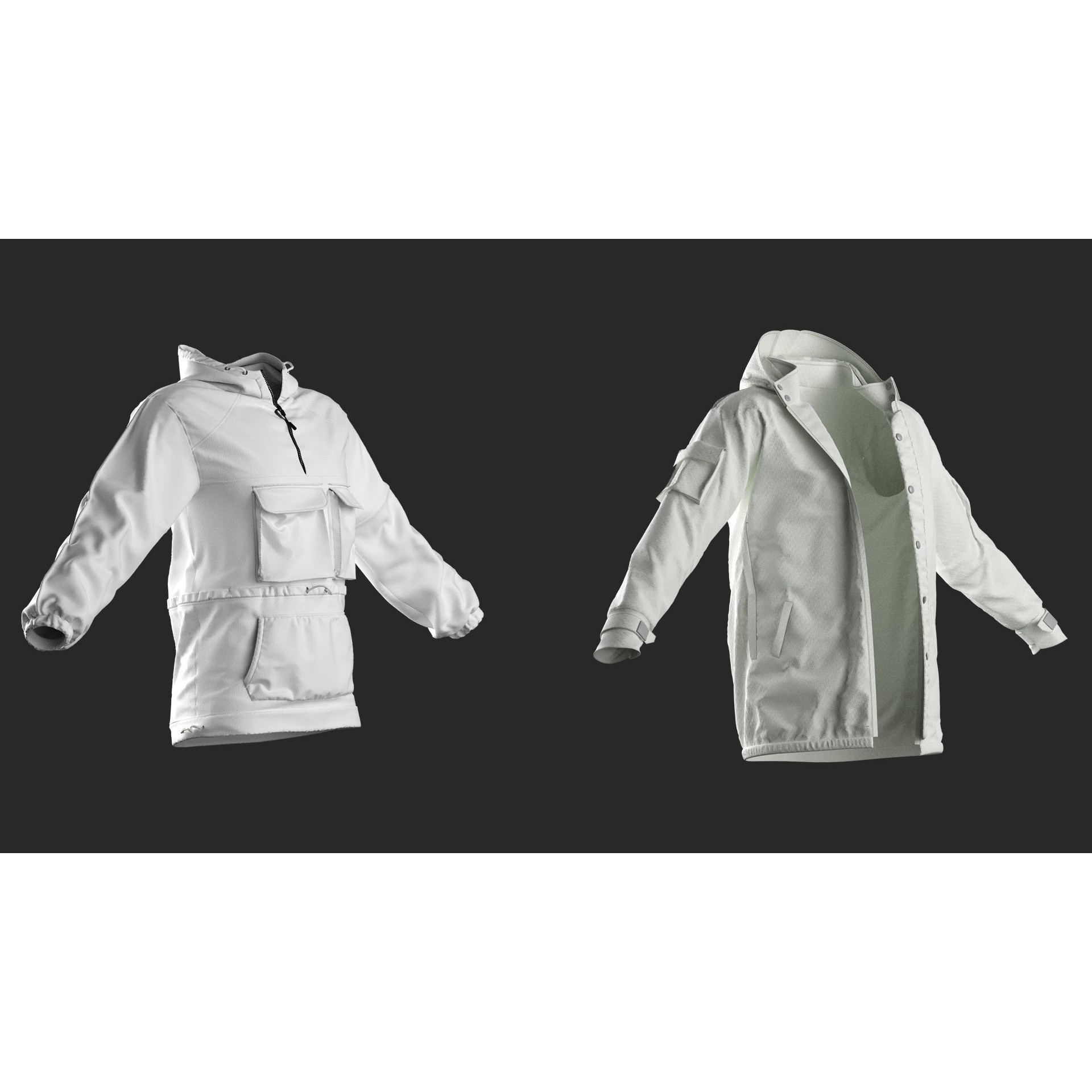 18 Men's Clothes - High-Poly Game-Ready 3D Model - View 5