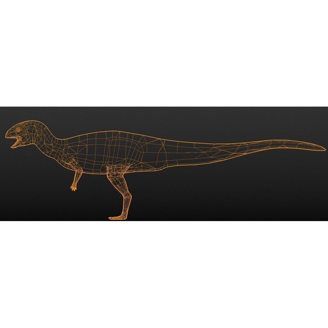 Dryosaurus 3D Model – Low Poly Rigged Dinosaur Asset Pack, FBX