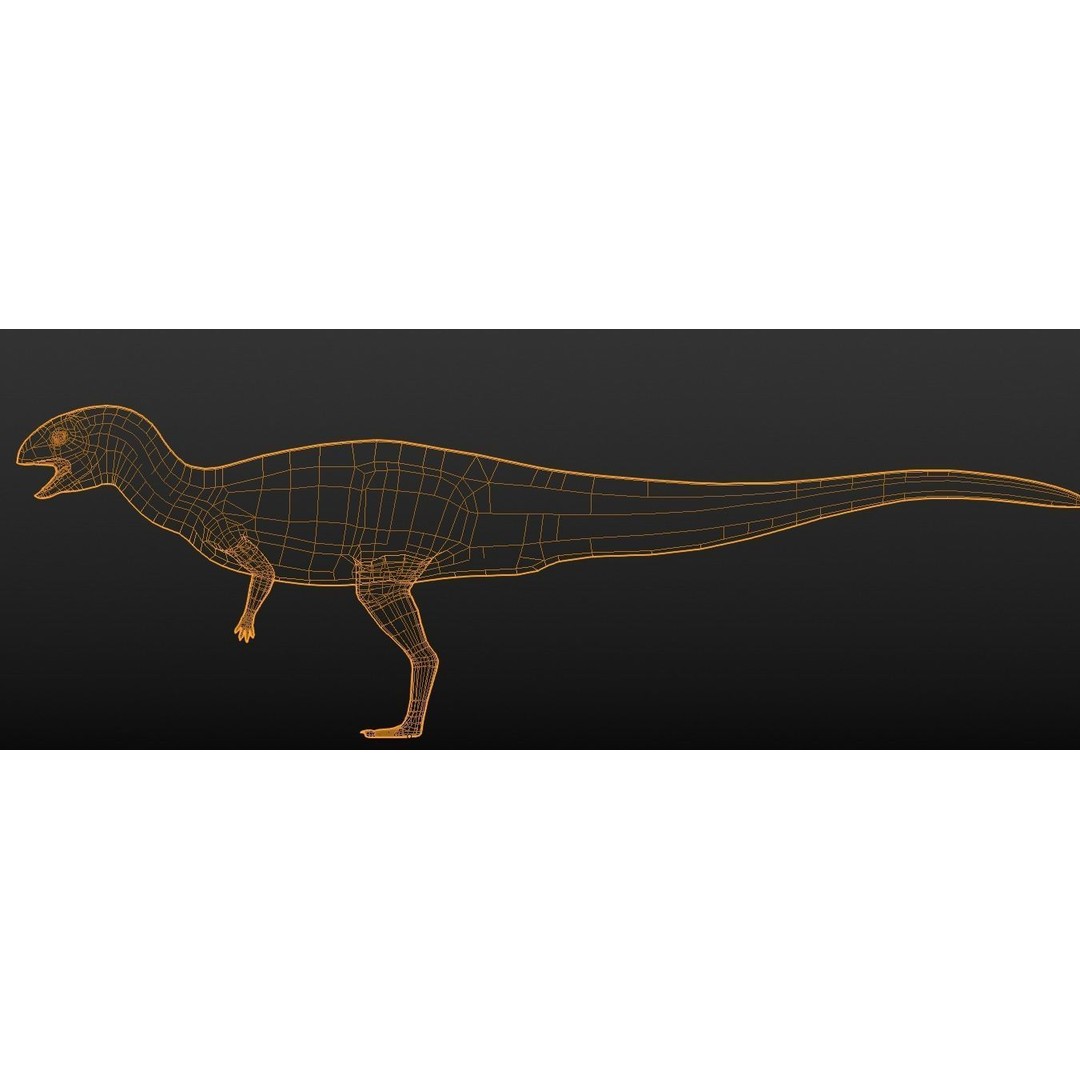 Dryosaurus 3D Model – Low Poly Rigged Dinosaur Asset Pack, FBX - View 14