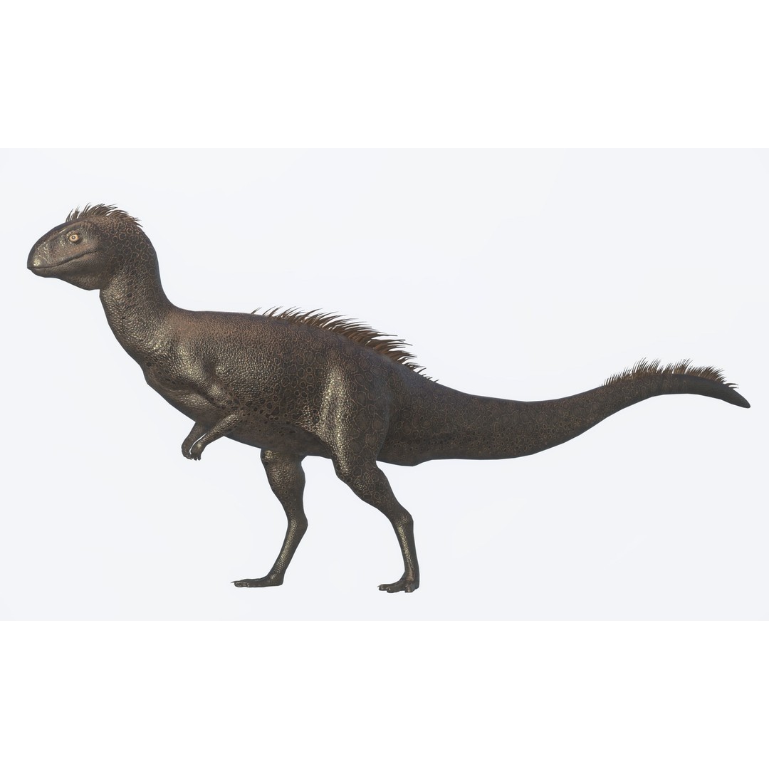 Dryosaurus 3D Model – Low Poly Rigged Dinosaur Asset Pack, FBX - View 8