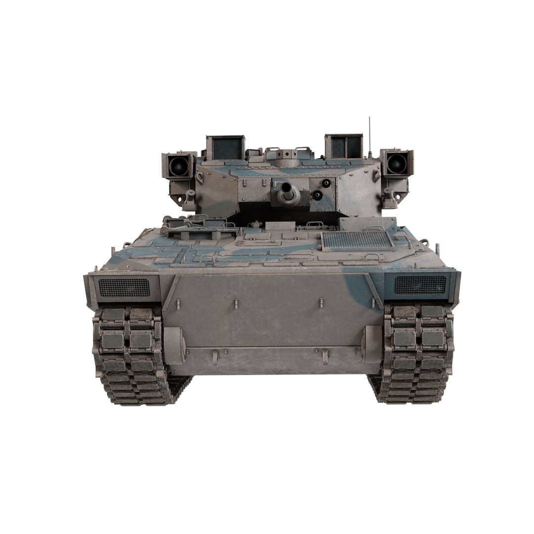 Japanese Type 89 IFV Tank 3D Model – Low Poly PBR Game Asset, FBX - View 10
