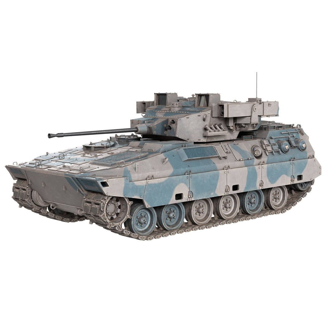 Japanese Type 89 IFV Tank 3D Model – Low Poly PBR Game Asset, FBX - View 11