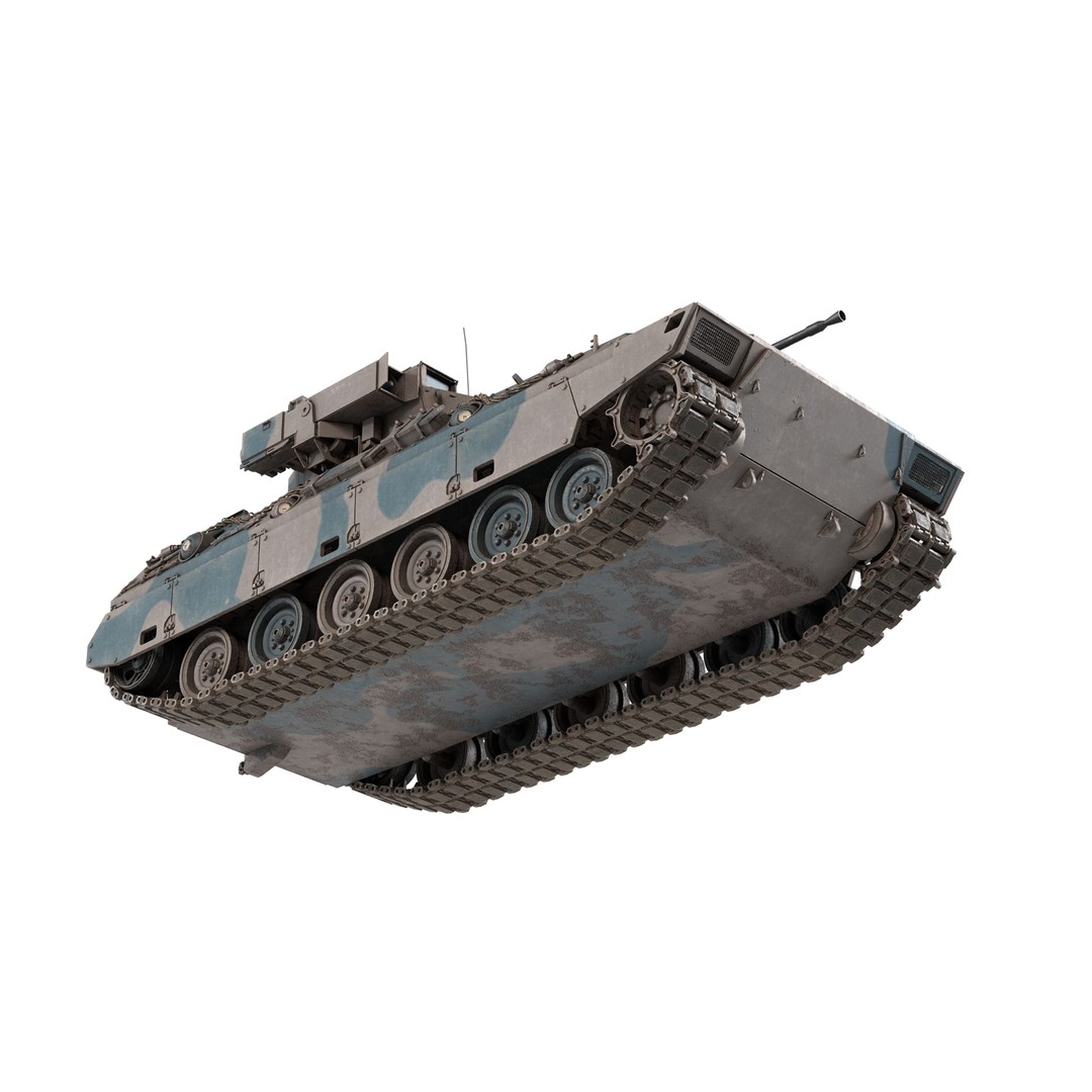 Japanese Type 89 IFV Tank 3D Model – Low Poly PBR Game Asset, FBX - View 3