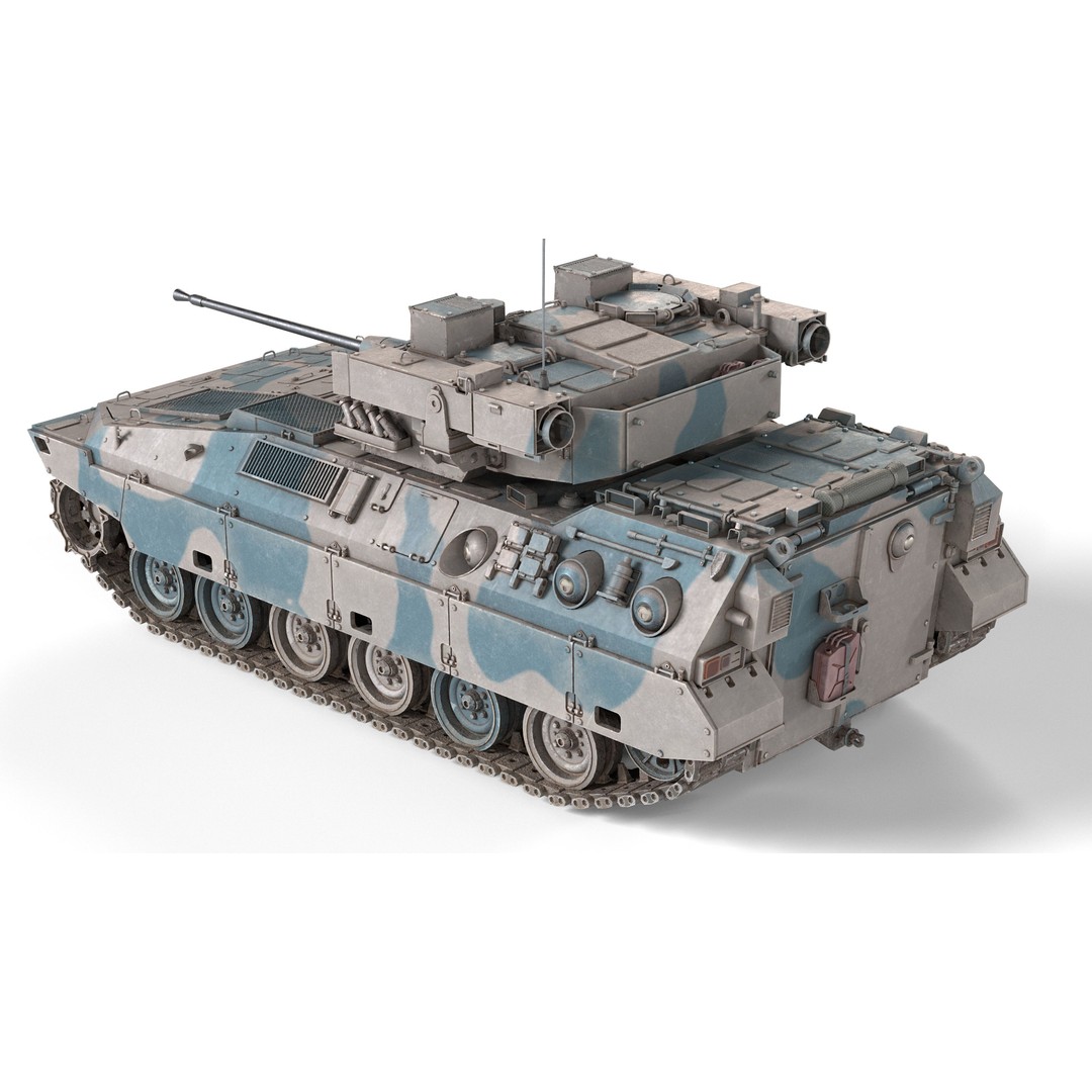 Japanese Type 89 IFV Tank 3D Model – Low Poly PBR Game Asset, FBX - View 4