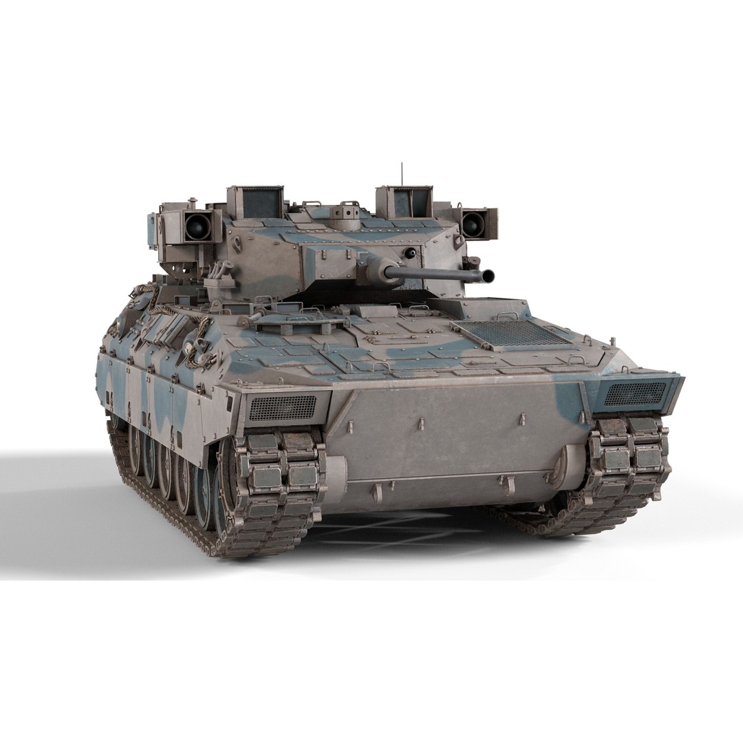 Japanese Type 89 IFV Tank 3D Model – Low Poly PBR Game Asset, FBX - View 5