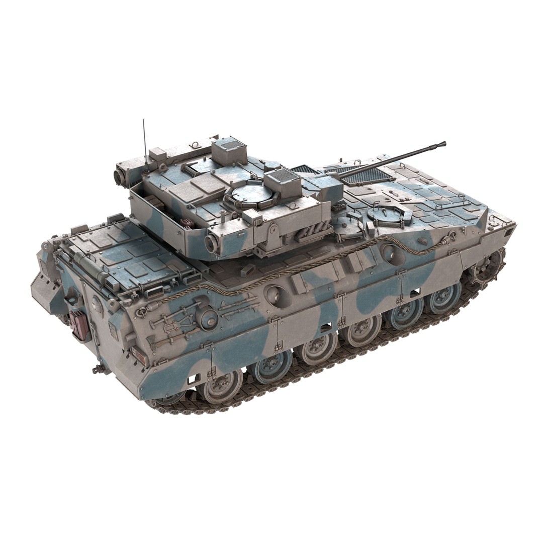 Japanese Type 89 IFV Tank 3D Model – Low Poly PBR Game Asset, FBX - View 8