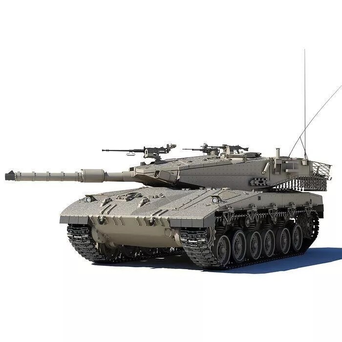 Merkava Mk-3B 3D Model – Detailed Military Vehicle Asset, FBX, STL - View 5