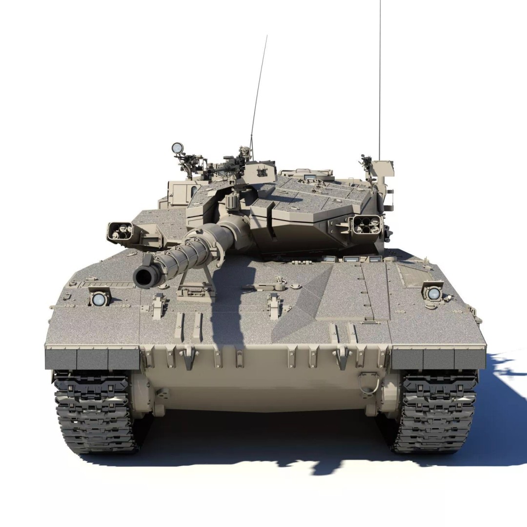 Merkava Mk-3B 3D Model – Detailed Military Vehicle Asset, FBX, STL - View 6