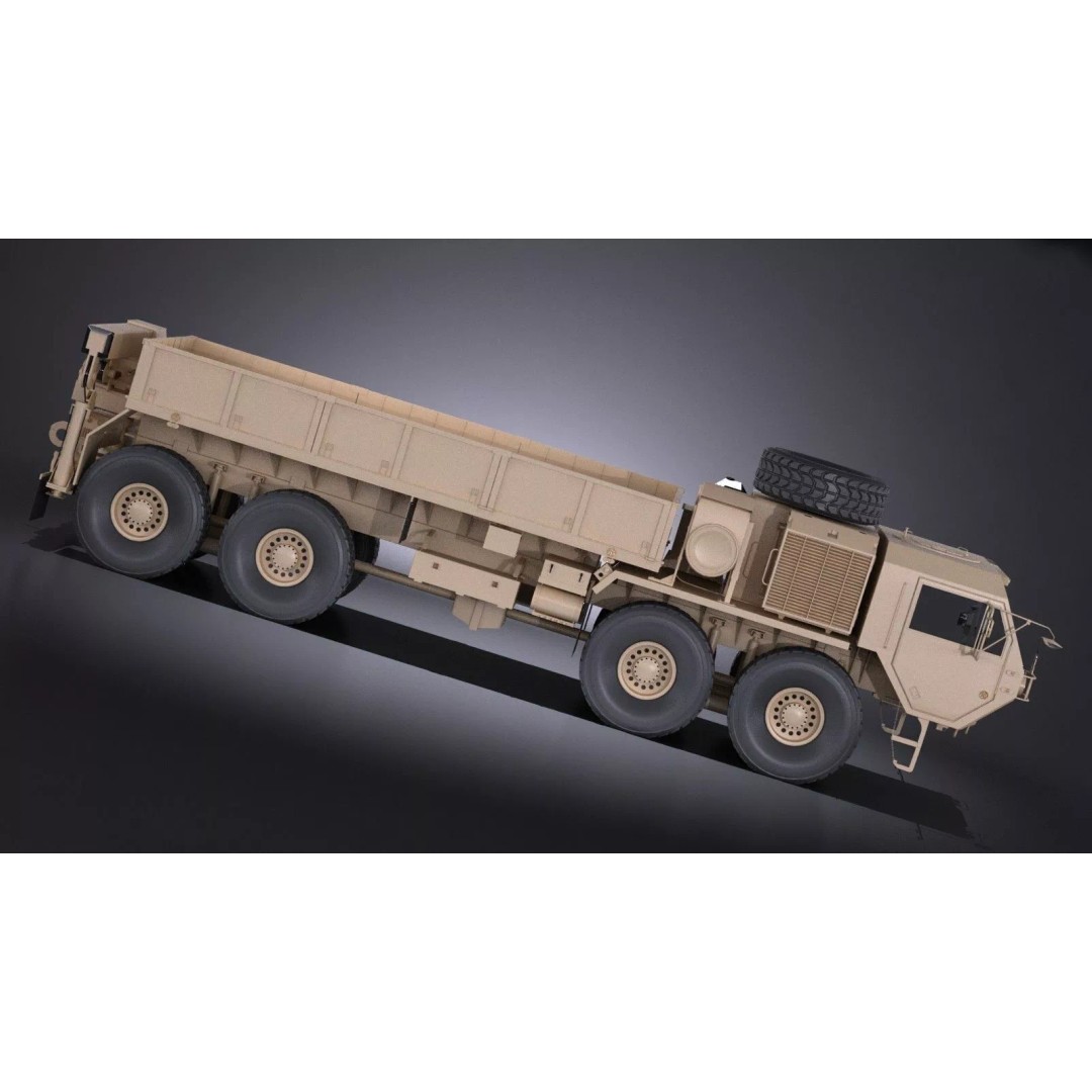 Oshkosh Hemitt A4 Cargo Truck 3D Model – High Poly Military Vehicle, FBX - View 8