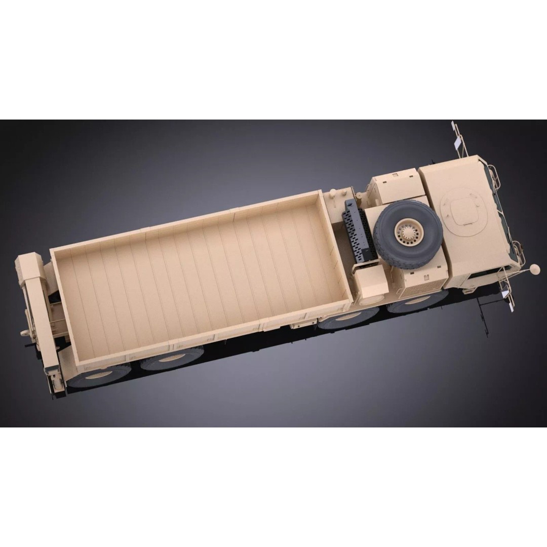 Oshkosh Hemitt A4 Cargo Truck 3D Model – High Poly Military Vehicle, FBX - View 9
