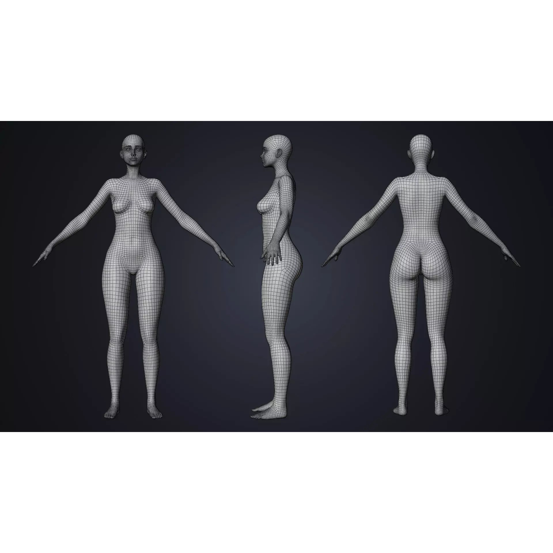 Natalia - Low-Poly Game-Ready 3D Model - View 11