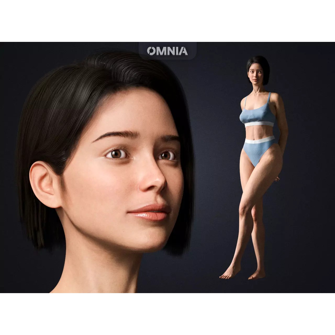 Natalia - Low-Poly Game-Ready 3D Model - View 2