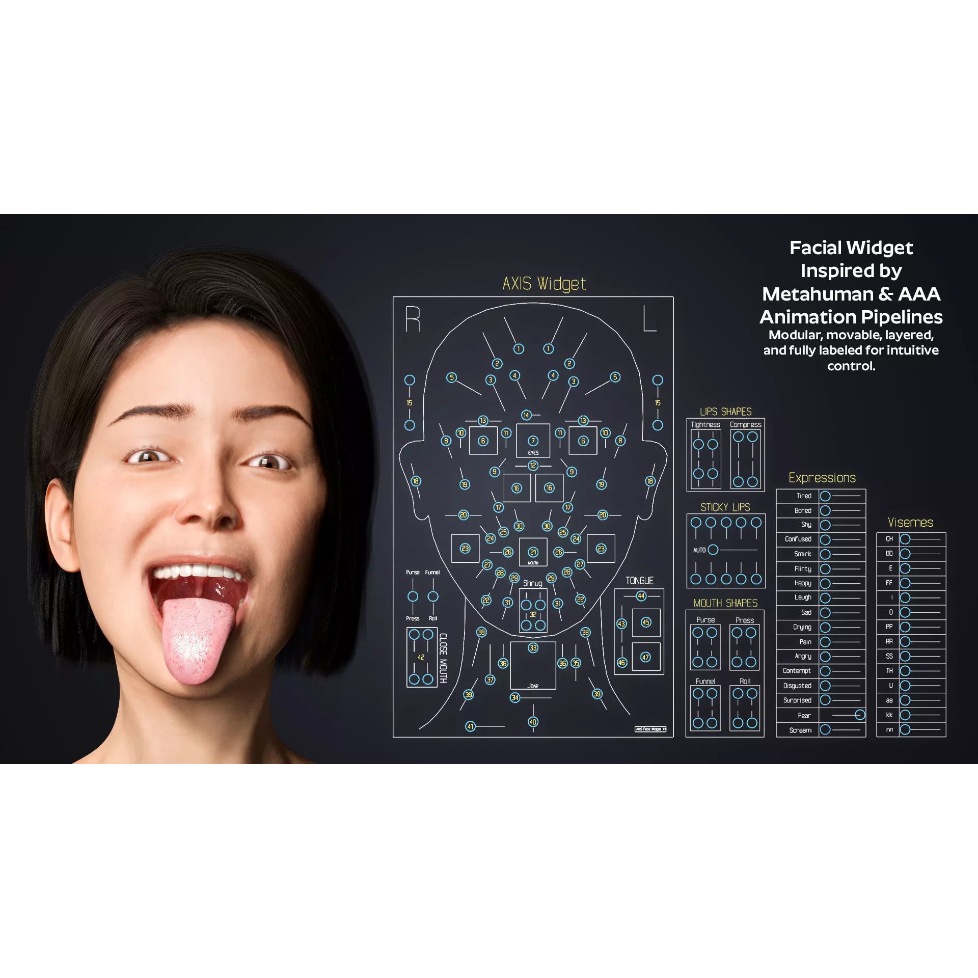 Natalia - Low-Poly Game-Ready 3D Model - View 7