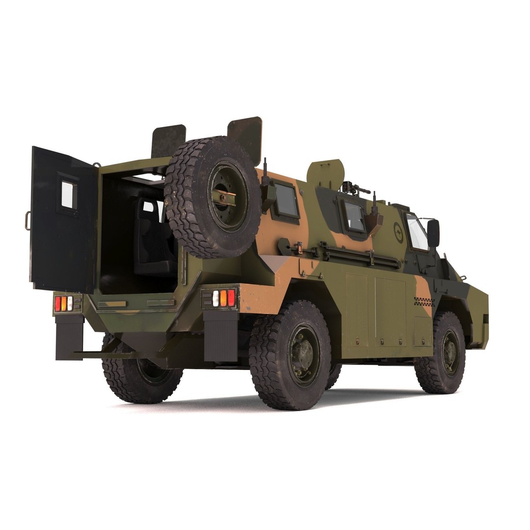 Bushmaster Protected Mobility Vehicle 3D Model – Rigged PBR Asset, FBX - View 10
