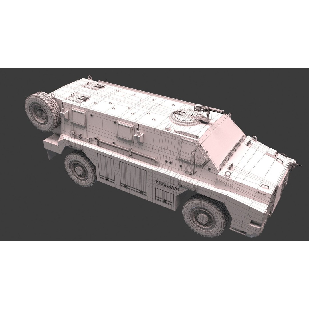 Bushmaster Protected Mobility Vehicle 3D Model – Rigged PBR Asset, FBX - View 12
