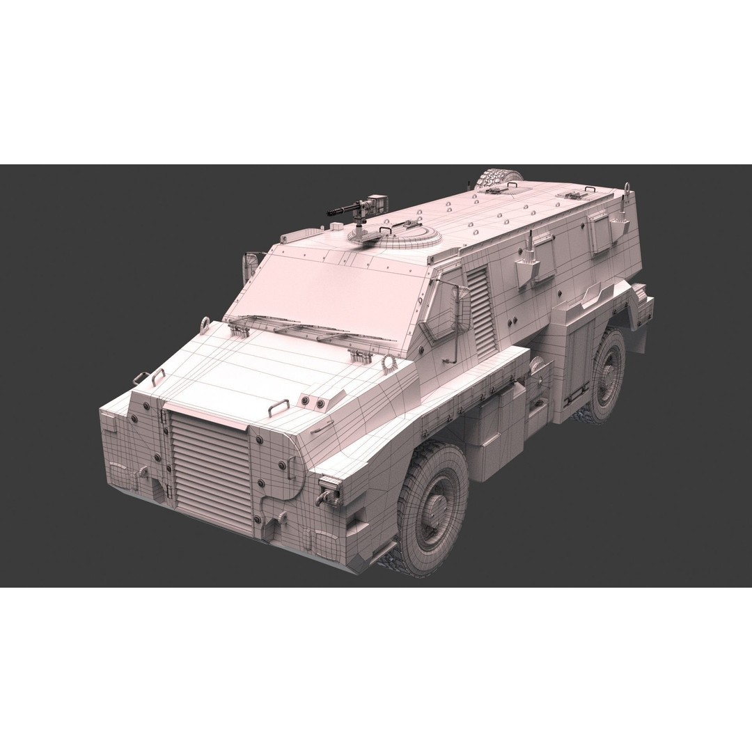 Bushmaster Protected Mobility Vehicle 3D Model – Rigged PBR Asset, FBX - View 13