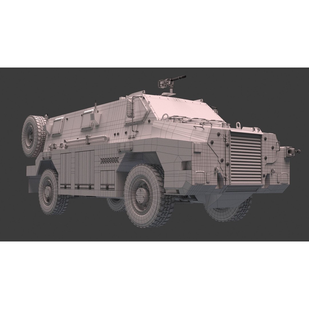 Bushmaster Protected Mobility Vehicle 3D Model – Rigged PBR Asset, FBX - View 14