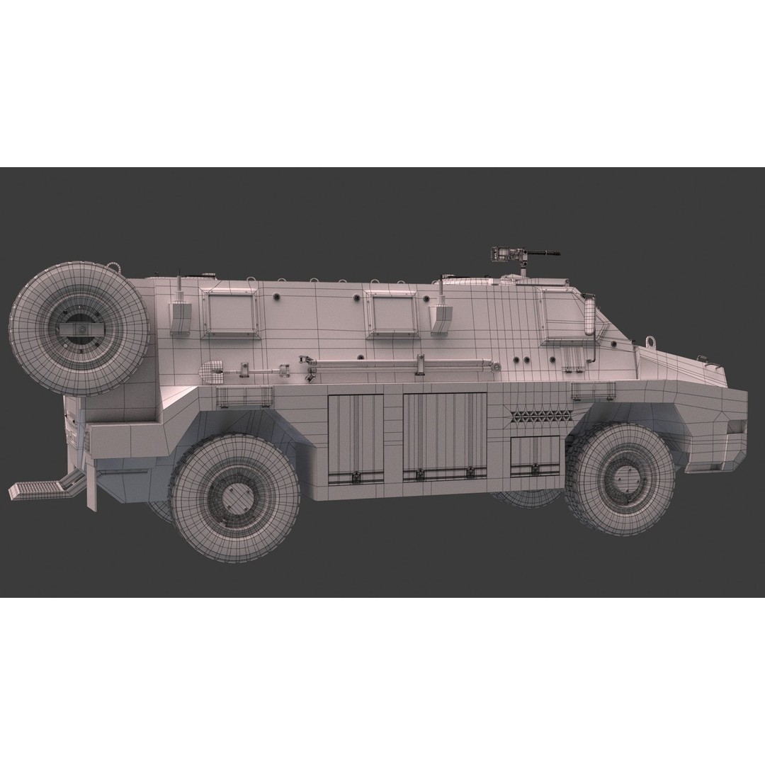 Bushmaster Protected Mobility Vehicle 3D Model – Rigged PBR Asset, FBX - View 15