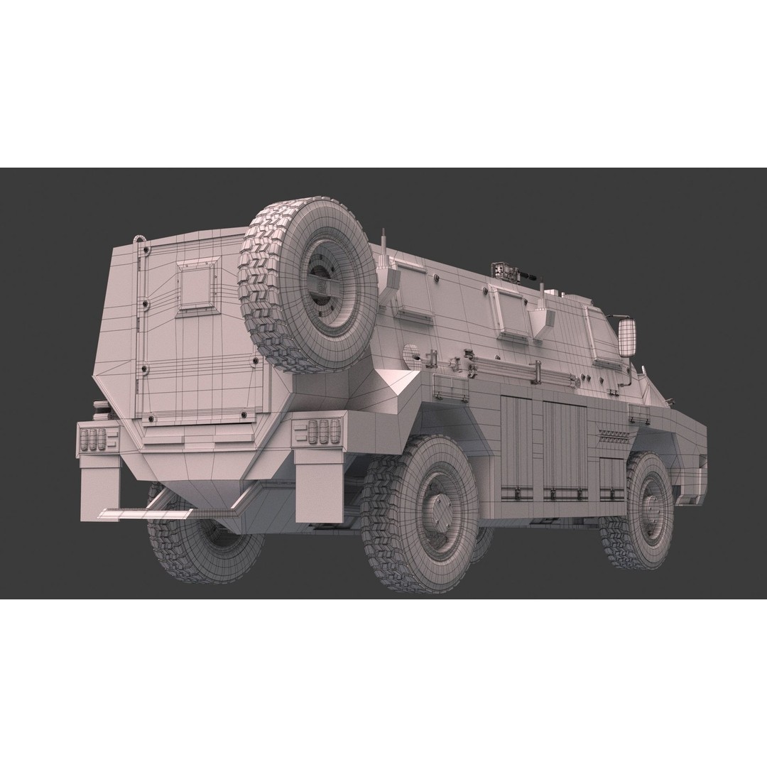 Bushmaster Protected Mobility Vehicle 3D Model – Rigged PBR Asset, FBX - View 16