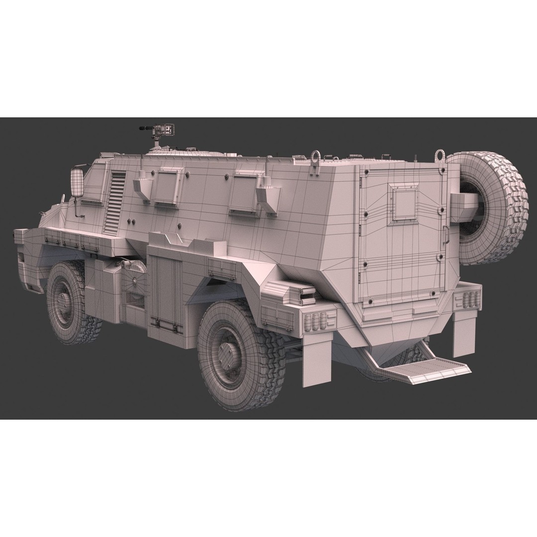 Bushmaster Protected Mobility Vehicle 3D Model – Rigged PBR Asset, FBX - View 17