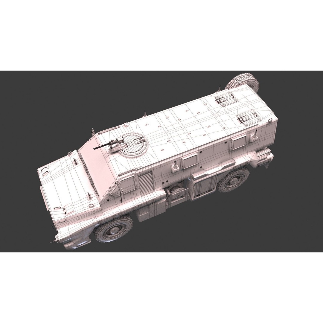 Bushmaster Protected Mobility Vehicle 3D Model – Rigged PBR Asset, FBX - View 18