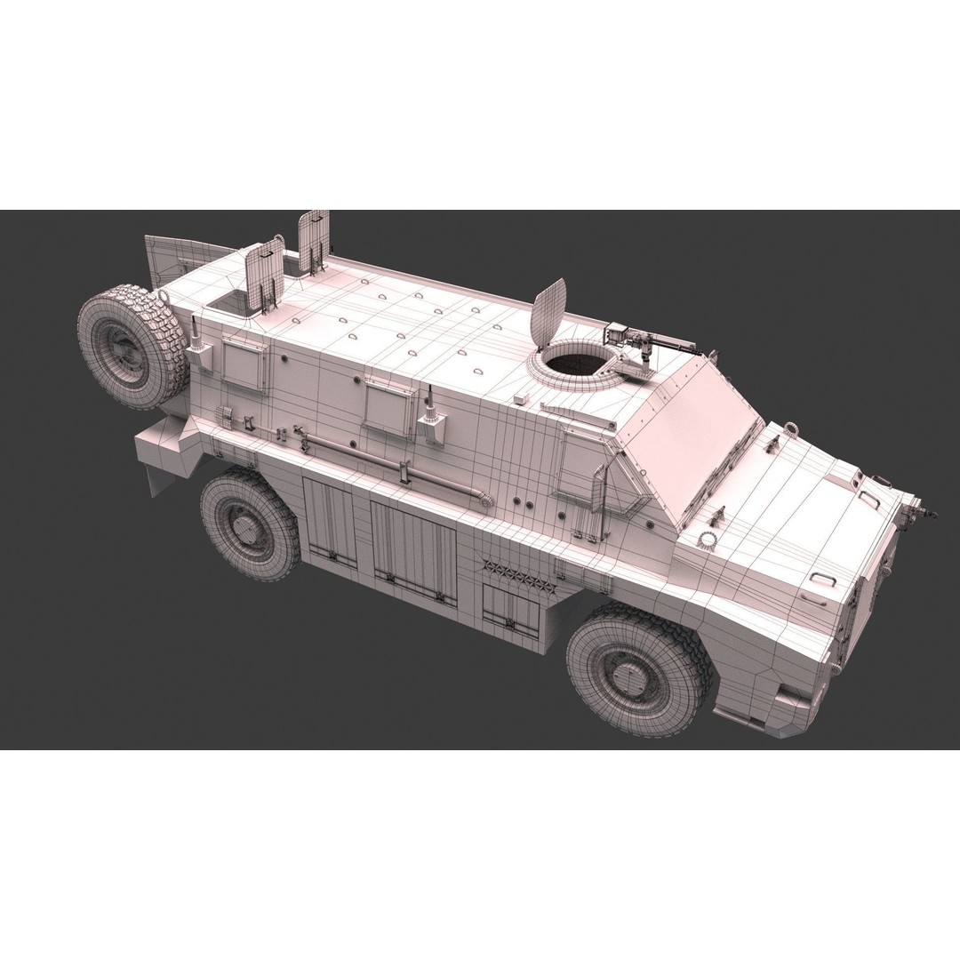 Bushmaster Protected Mobility Vehicle 3D Model – Rigged PBR Asset, FBX - View 19