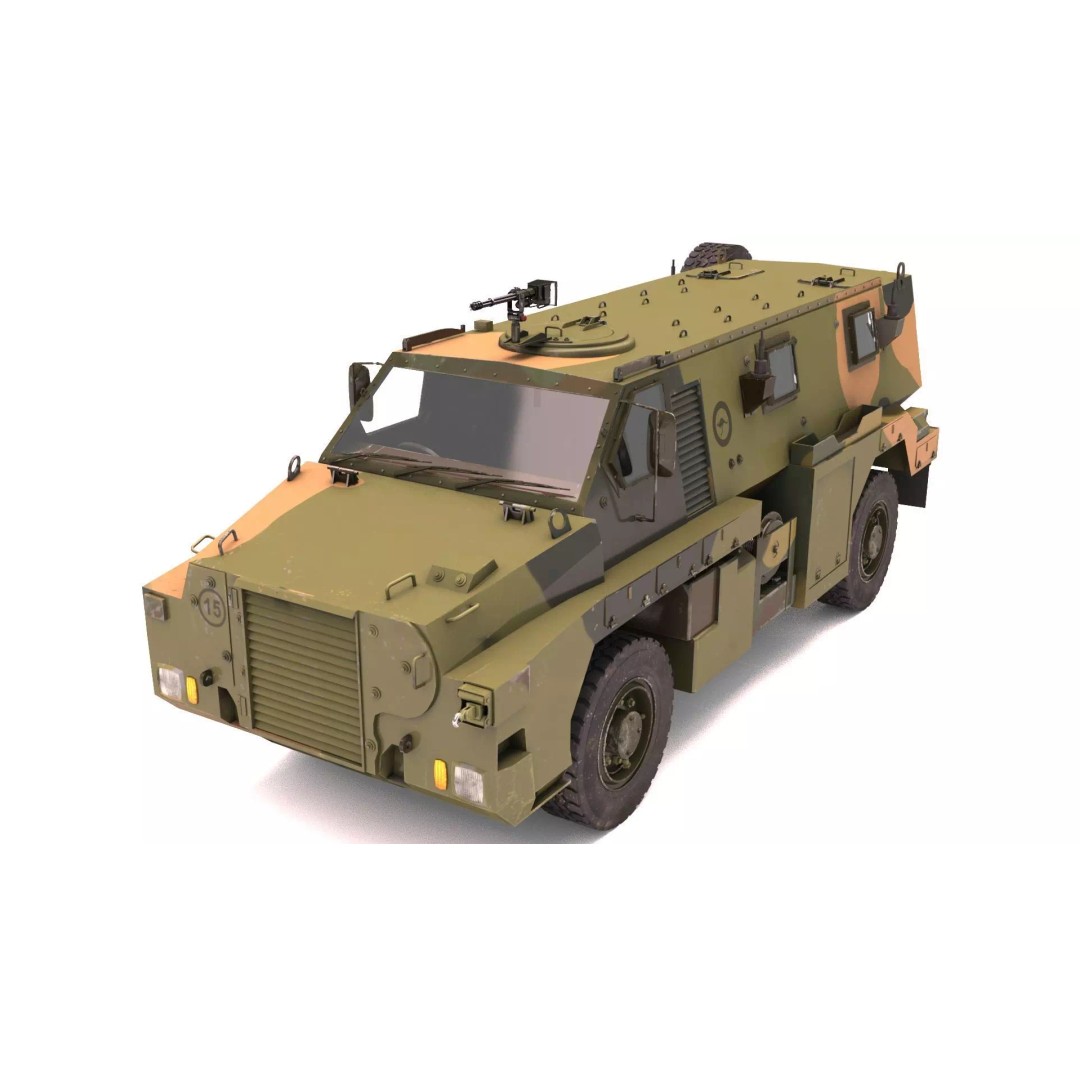 Bushmaster Protected Mobility Vehicle 3D Model – Rigged PBR Asset, FBX - View 2