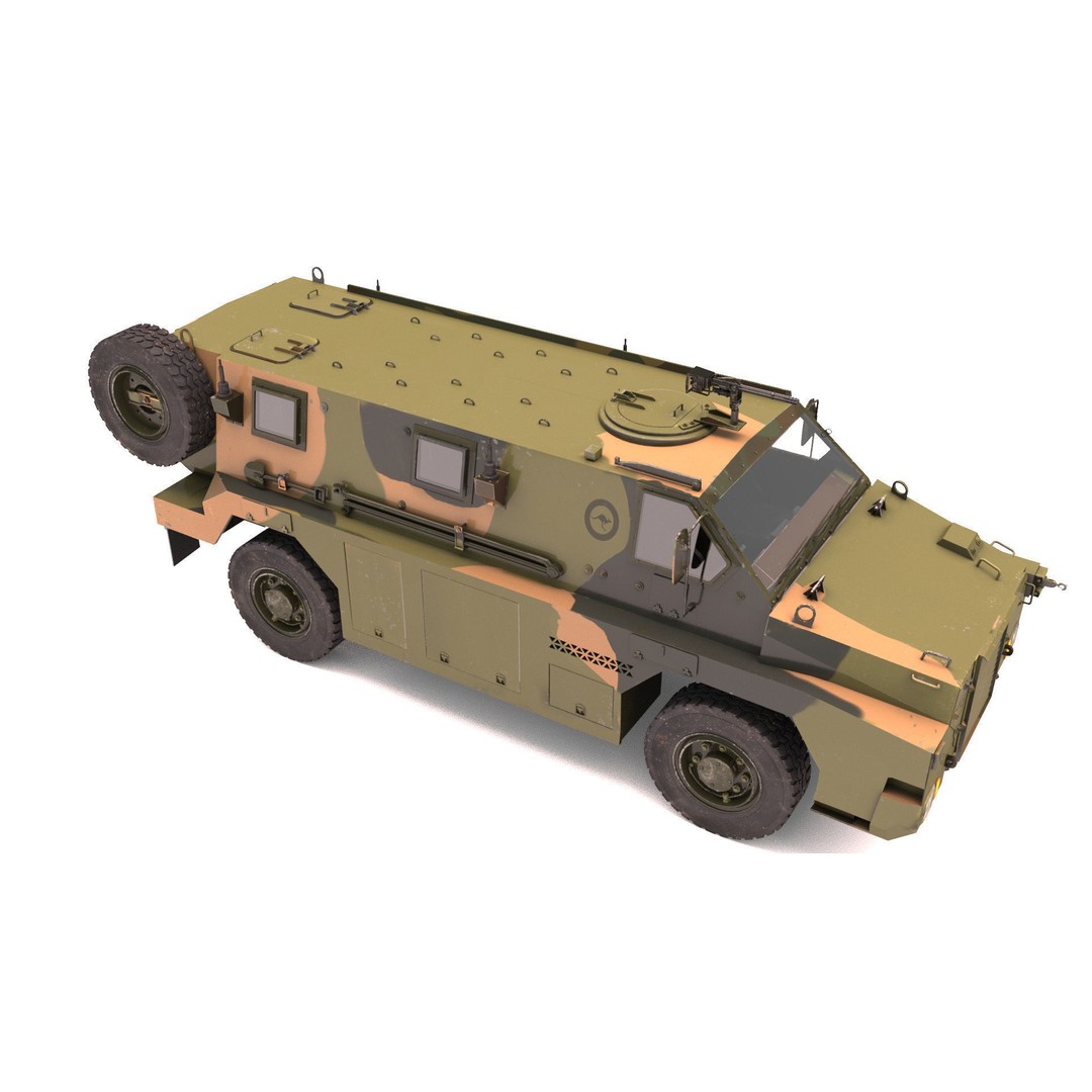 Bushmaster Protected Mobility Vehicle 3D Model – Rigged PBR Asset, FBX - View 3
