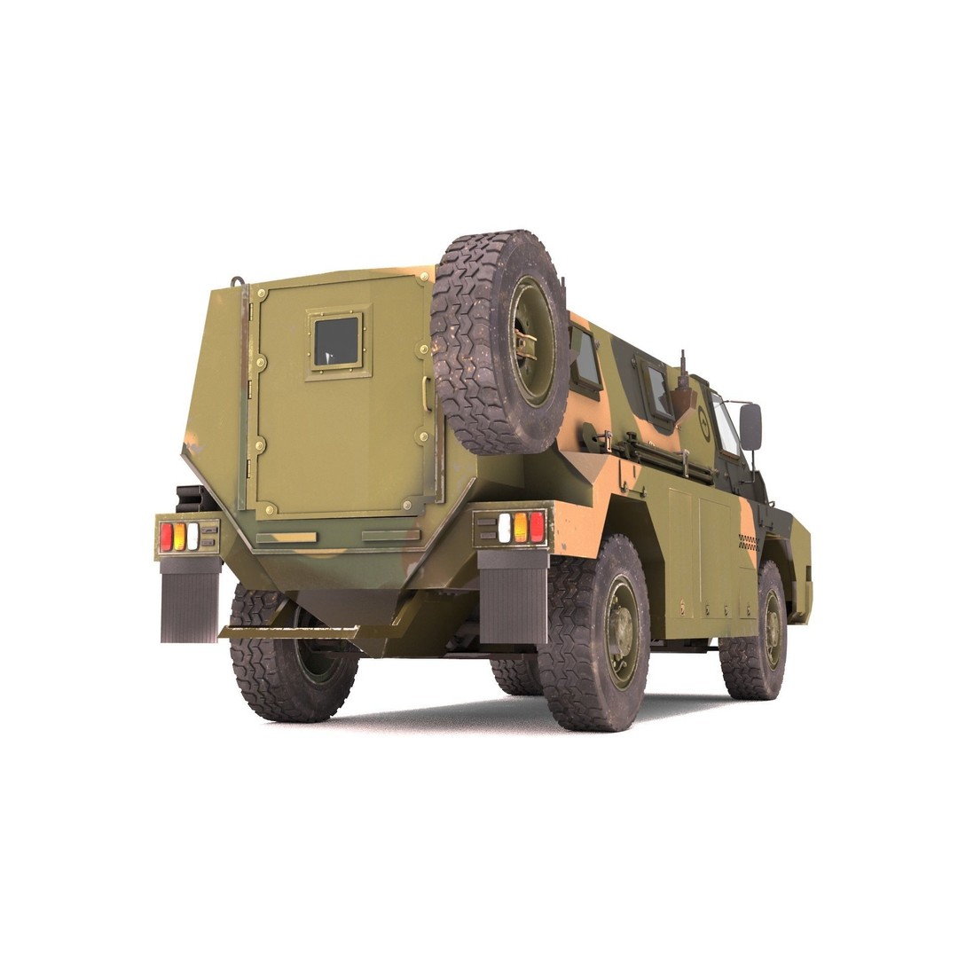 Bushmaster Protected Mobility Vehicle 3D Model – Rigged PBR Asset, FBX - View 6