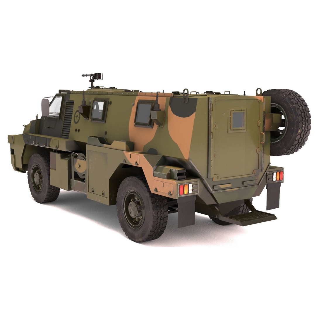 Bushmaster Protected Mobility Vehicle 3D Model – Rigged PBR Asset, FBX - View 7